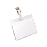 BADGE DURABLE 8106 MET CLIP 60X90MM