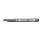 FINELINER ARTLINE TECHNISCH 0.05MM ZWART