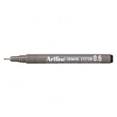 FINELINER ARTLINE TECHNISCH 0.6MM ZWART