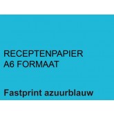 RECEPTPAPIER FASTPRINT A6 80GR LICHTBLAUW