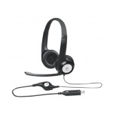 HEADSET LOGITECH H390 ON EAR USB ZWART