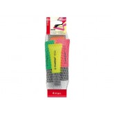 MARKEERSTIFT STABILO 72/4-1 NEON GL/GN/OR/RZ