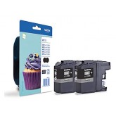 INKCARTRIDGE BROTHER LC-123 2X ZWART