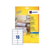 ETIKET AVERY J8162-40 99.1X33.9MM 640ST