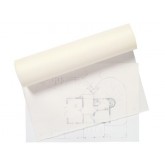 TEKENPAPIER HAZA PATROON ROL 10MX100CM BLANCO