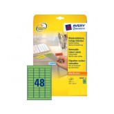 ETIKET AVERY ZWECK L6040-20 45.7X21.2MM GROEN