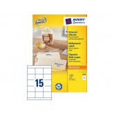 ETIKET AVERY ZWECK 3669 70X50.8MM 1500ST