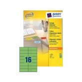 ETIKET AVERY ZWECK 3454 105X37MM 1600ST GROEN