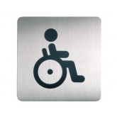 INFOBORD PICTOGRAM DURABLE VIERKANT WC INVAL 150MM