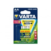 BATTERIJ OPLAADBAAR VARTA AA HR6 2600MAH READY2USE