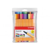 FINELINER STABILO POINT 88 ASS MET 5ST NEON