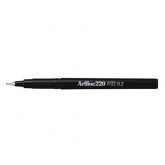 FINELINER ARTLINE 220 ROND 0.2MM ZWART