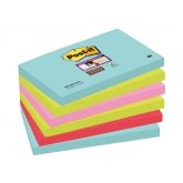 MEMOBLOK 3M POST-IT 655 SUPER STICKY 76X127MM MIAMI