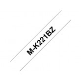 LABELTAPE BROTHER MK-221BZ 9MMX8M WIT/ZWART