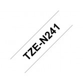 LABELTAPE BROTHER TZE-N241 18MMX8M WIT/ZWART