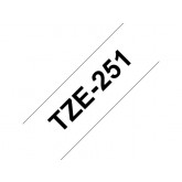 LABELTAPE BROTHER TZE-251 24MMX8M WIT/ZWART