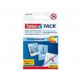 KLEEFPAD TESA TACK TRANSPARANT 200 STUKS