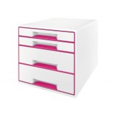 LADENBOX LEITZ WOW 4 LADEN WIT/ROZE