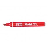 VILTSTIFT PENTEL N60 SCHUIN 1.2-6MM ROOD