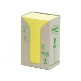 MEMOBLOK 3M POST-IT 653 38X51MM RECYCLE GEEL