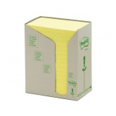 MEMOBLOK 3M POST-IT 655 76X127MM RECYCLE GEEL