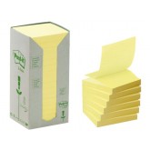 MEMOBLOK 3M POST-IT Z-NOTE R330 RECYCLE GEEL