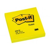 MEMOBLOK 3M POST-IT 654N 76X76MM NEON GEEL