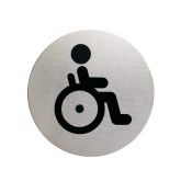 INFOBORD PICTOGRAM DURABLE WC INVALDE ROND 83MM